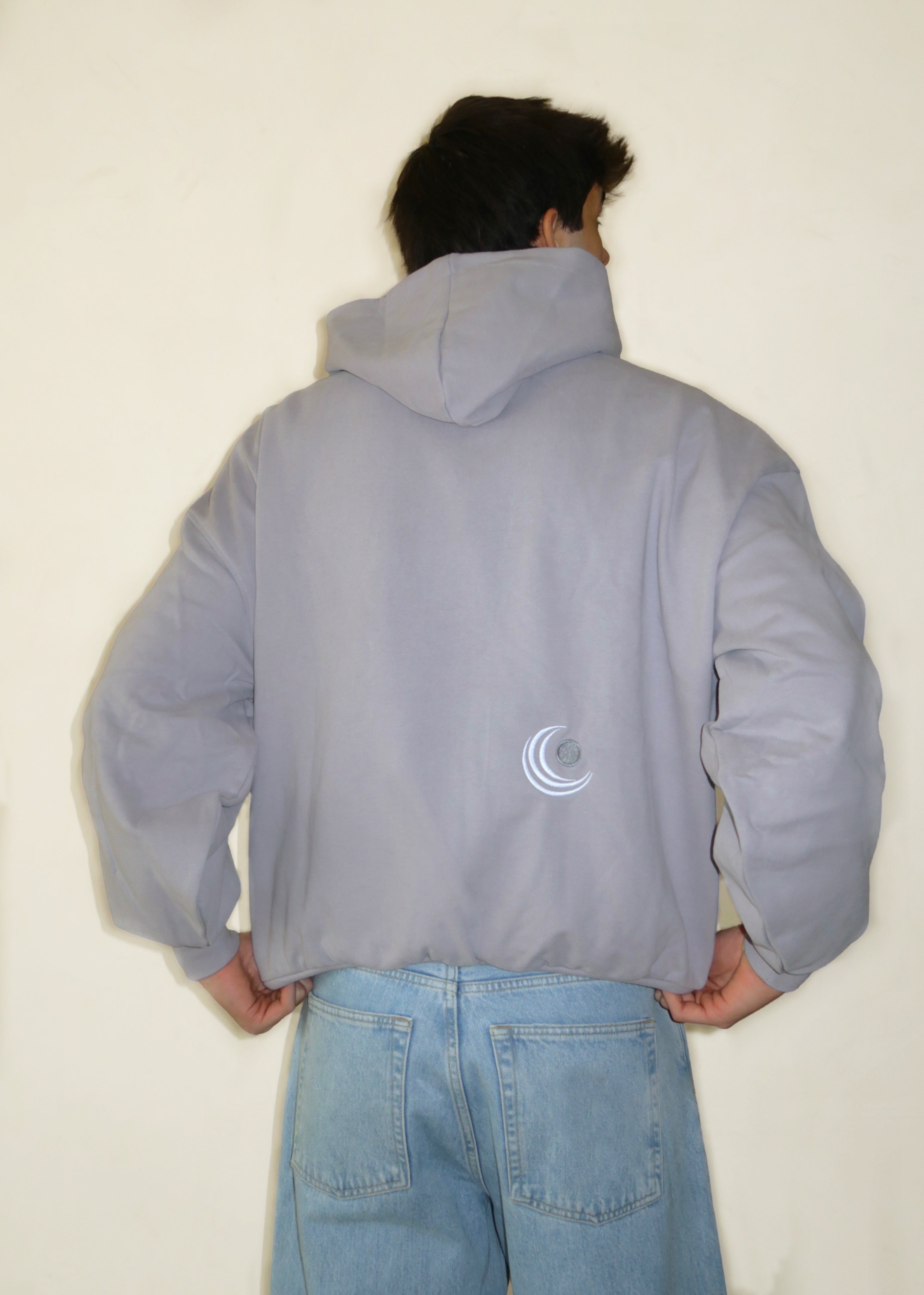 LUNAR GREY HOODIE
