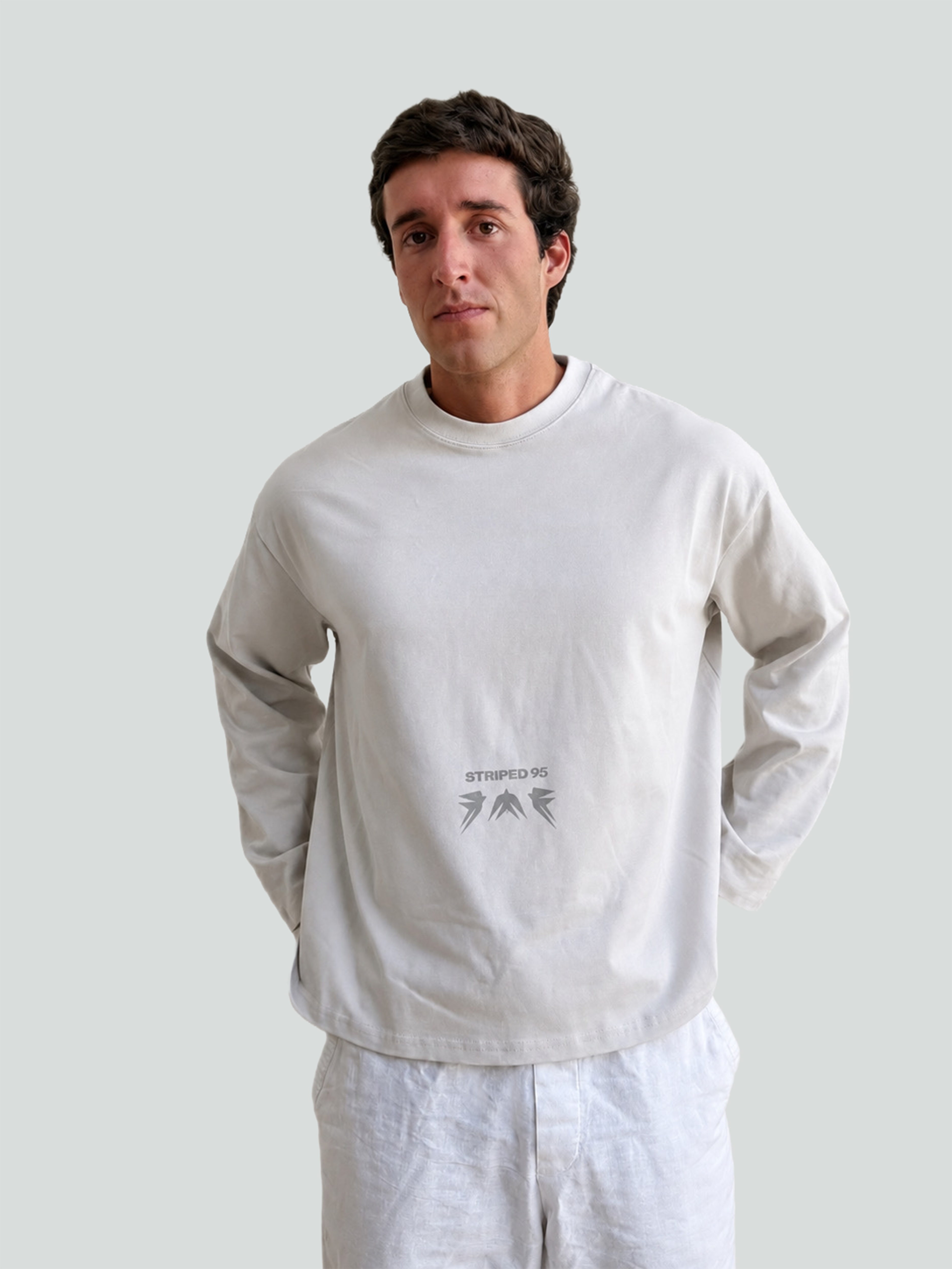 MEMORY LANE GREY LONG SLEEVE