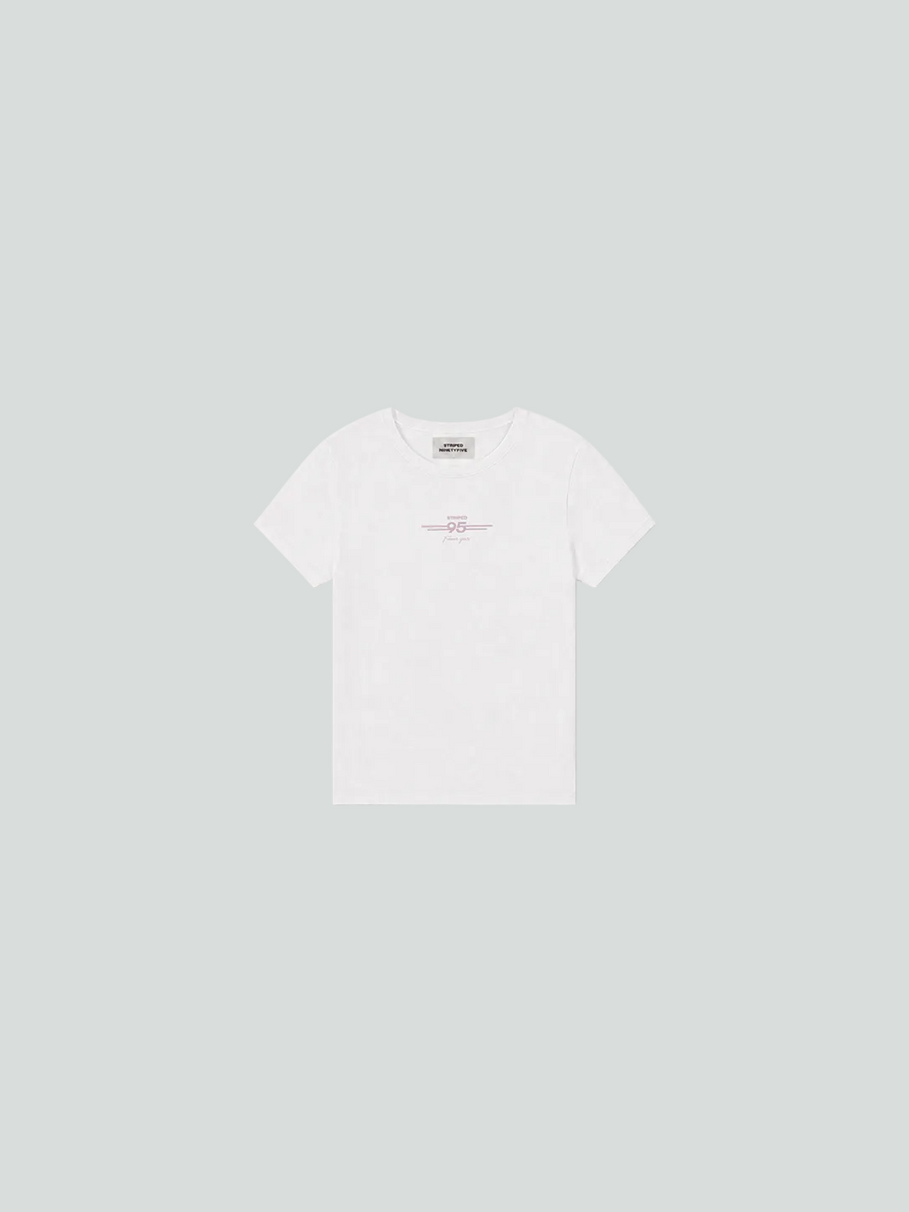 STRIPED GIRL WHITE/PINK TEE