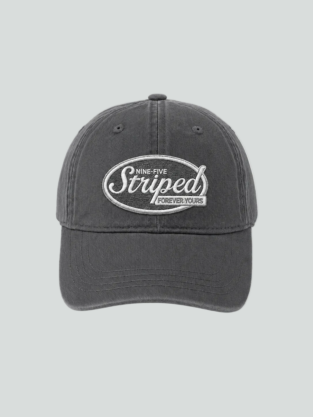 STRIPED DARK GREY CAP