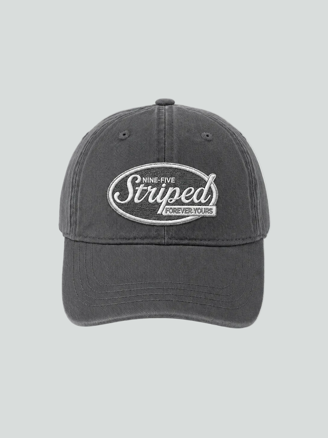 STRIPED DARK GREY CAP