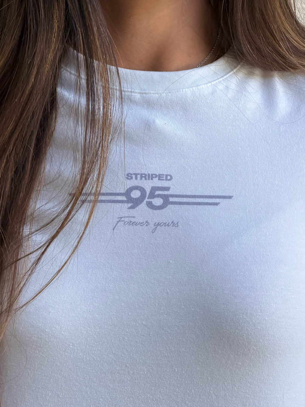 STRIPED GIRL WHITE/BLUE TEE