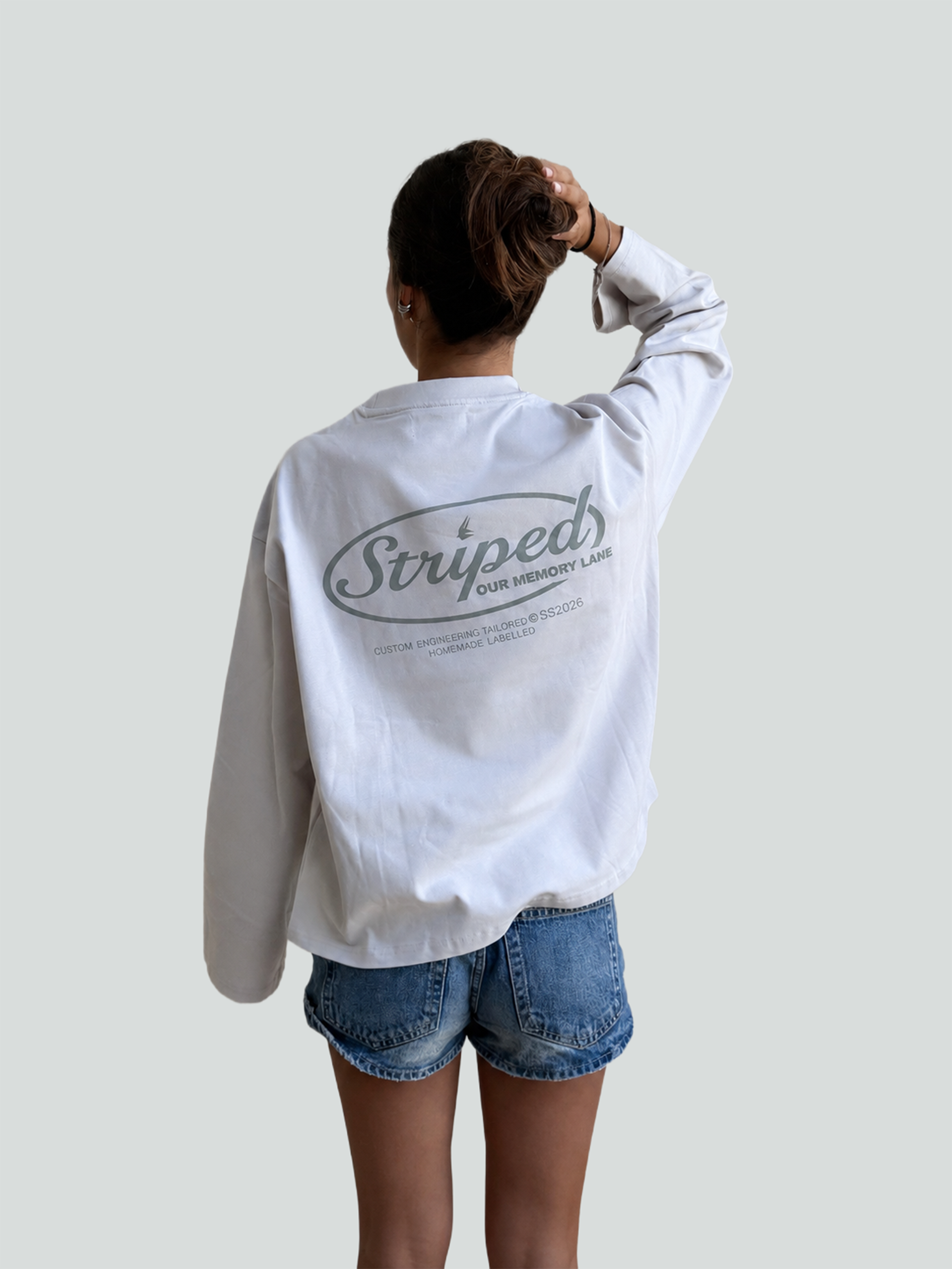 MEMORY LANE GREY LONG SLEEVE
